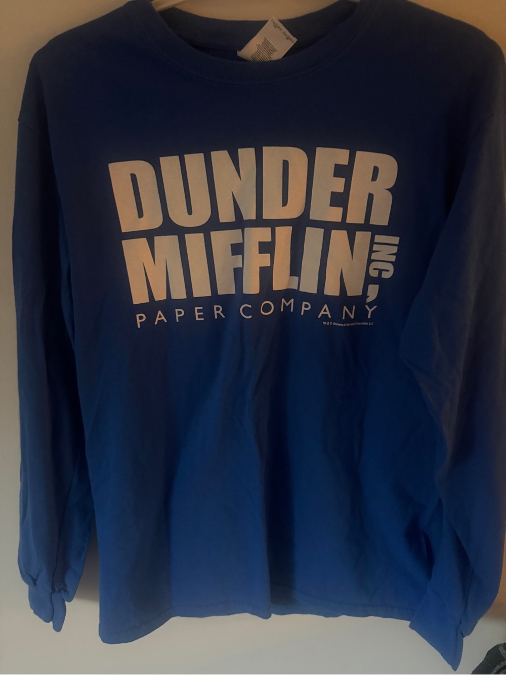 Dunder Mifflin Blue Long-Sleeve Tee - Women's UNISEX